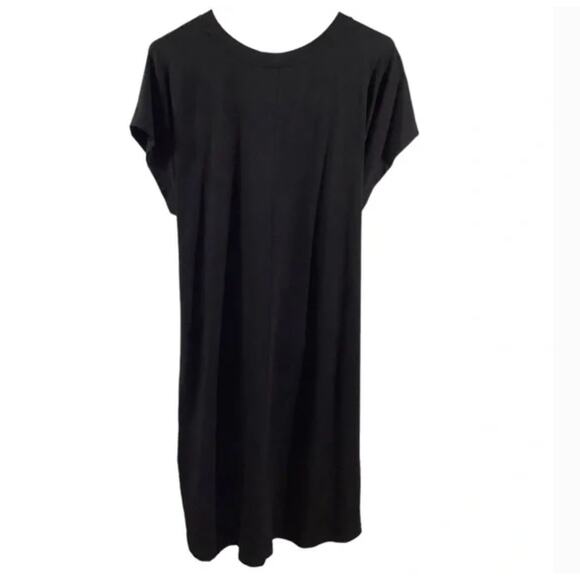 Universal Standard Misa Dress 4XS 00 0 Black NWT Tie Waist Wrap Capsule Minimal - Picture 4 of 5